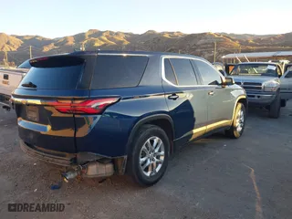 2022 Chevrolet Traverse LS with VIN 1GNERFKWXNJ136631, listed as a IAAI auction lot 41250707 with 65,324 mi miles. Bid and sale history available at carsss.com. Image 4.