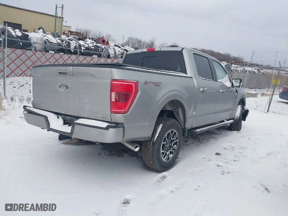 2023 Ford F-150 XL with VIN 1FTEW1EP4PKF69867, listed as a IAAI auction lot 41395733 with 11,177 mi miles. Bid and sale history available at carsss.com. Image 4.