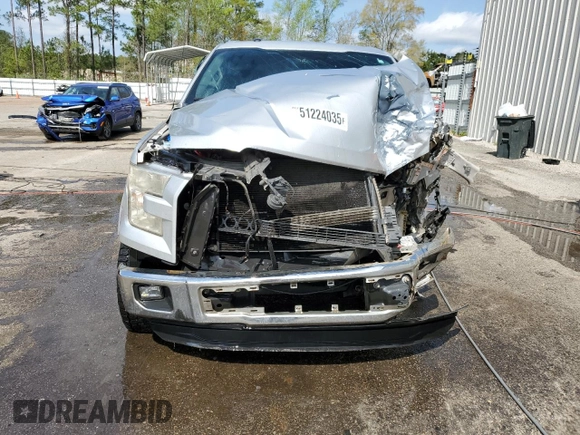 2015 Ford F-150 XL with VIN 1FTEW1CF5FKE82276, listed as a Copart auction lot 51224035 with Not provided miles and Non repairable. Bid and sale history available at DreamBid. Image 5.