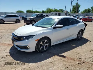 2020 Honda Civic LX z VIN 19XFC2F6XLE027341, wystawiony jako Copart lot #51905915 z przebiegiem 28 600 mil mil oraz Szkody całkowita. Historia ofert i sprzedaży dostępna na DreamBid. Obrazek 1.