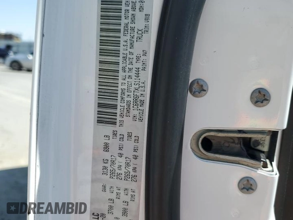2020 Ram 1500 Tradesman with VIN 1C6RR6FTXLS114444, listed as a Copart auction lot 54397925 with 72,501 mi miles and Salvage title. Bid and sale history available at DreamBid. Image 13.