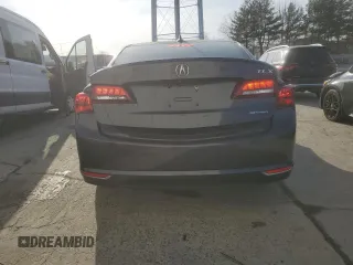 2015 Acura TLX V6 Tech with VIN 19UUB3F59FA007808, listed as a Copart auction lot 48681395 with 0 mi miles and Salvage Title. Bid and sale history available at carsss.com. Image 6.