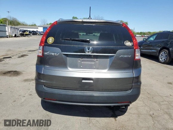 2013 Honda CR-V EX-L with VIN 2HKRM4H72DH645388, listed as a Copart auction lot 54915695 with 91,671 mi miles and Salvage Title. Bid and sale history available at DreamBid. Image 6.