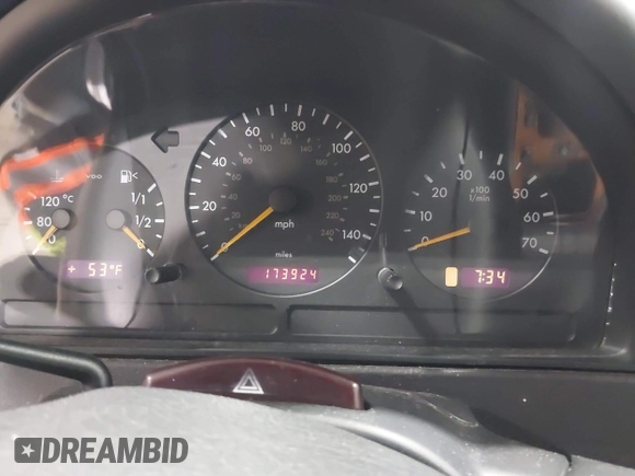 2002 Mercedes-Benz M 320/430/500 with VIN 4JGAB54E42A343467, listed as a IAAI auction lot 41891163 with 173,924 mi miles and . Bid and sale history available at DreamBid. Image 7.