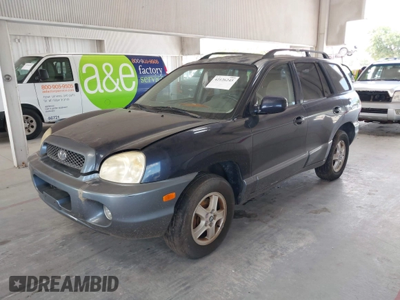 2004 Hyundai Santa Fe GLS with VIN KM8SC73D04U846243, listed as a IAAI auction lot 42126245 with 153,229 mi miles. Bid and sale history available at carsss.com. Image 2.