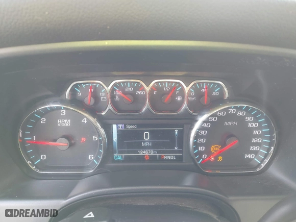 2017 Chevrolet Silverado 1500 LT with VIN 1GCVKREC3HZ126576, listed as a IAAI auction lot 41477637 with 124,670 mi miles. Bid and sale history available at carsss.com. Image 7.