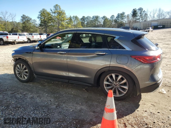 2021 Infiniti QX50 LUXE with VIN 3PCAJ5BB4MF115057, listed as a Copart auction lot 36149563 with 0 mi miles. Bid and sale history available at carsss.com. Image 2.