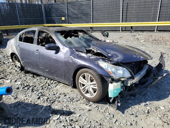 2012 Infiniti G37 Sedan Journey with VIN JN1CV6AP9CM931674, listed as a Copart auction lot 50602595 with Not Provided miles and Salvage Title. Bid and sale history available at carsss.com. Image 4.