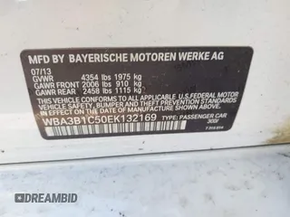 2014 BMW 3 Series 320i with VIN WBA3B1C50EK132169, listed as a IAAI auction lot 41570678 with 28,871 mi miles. Bid and sale history available at carsss.com. Image 9.