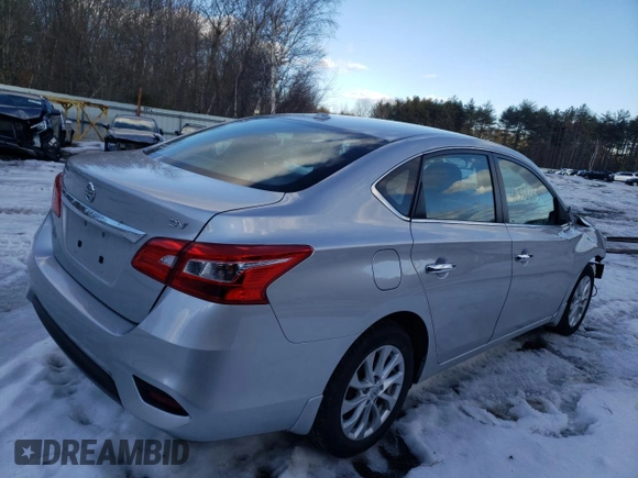 2019 Nissan Sentra SV with VIN 3N1AB7AP1KY272748, listed as a Copart auction lot 46336665 with 55,771 mi miles and Salvage Title. Bid and sale history available at DreamBid. Image 3.