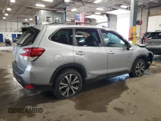 2021 Subaru Forester Limited with VIN JF2SKAUC0MH431766, listed as a Copart auction lot 56285455 with 12,956 mi miles and Salvage title. Bid and sale history available at DreamBid. Image 3.