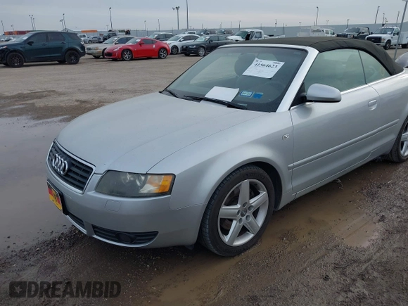 2006 Audi A4 3.0L with VIN WAUDT48H26K004202, listed as a IAAI auction lot 41564623 with 81,047 mi miles. Bid and sale history available at carsss.com. Image 6.