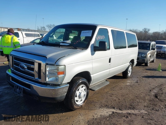 2008 Ford Econoline Passenger XL with VIN 1FMNE11W38DB13134, listed as a IAAI auction lot 41421017 with 191,764 mi miles and . Bid and sale history available at DreamBid. Image 2.