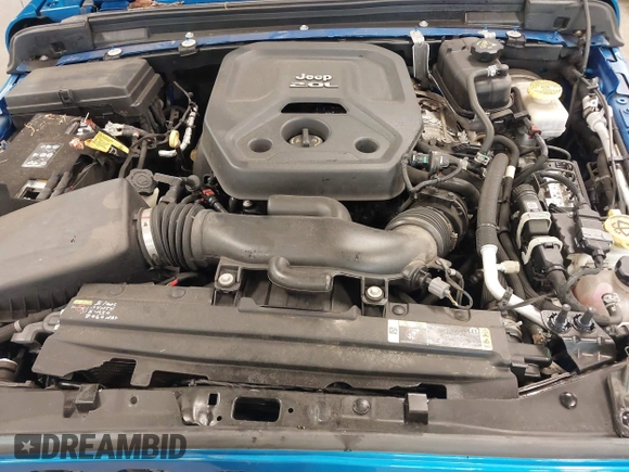 2021 Jeep Wrangler Unlimited Sport S with VIN 1C4HJXDN5MW717673, listed as a IAAI auction lot 42210527 with 35,635 mi miles and . Bid and sale history available at DreamBid. Image 10.