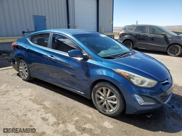 2016 Hyundai Elantra SE with VIN KMHDH4AE9GU601398, listed as a Copart auction lot 49423875 with 60,984 mi miles and Salvage Title. Bid and sale history available at carsss.com. Image 4.