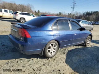 2002 Honda Civic EX with VIN 1HGES26812L037960, listed as a Copart auction lot 87889325 with 239,548 mi miles and Salvage Title. Bid and sale history available at carsss.com. Image 3.