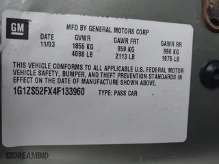 2004 Chevrolet Malibu with VIN 1G1ZS52FX4F133960, listed as a IAAI auction lot 41294240 with 98,182 mi miles. Bid and sale history available at carsss.com. Image 9.