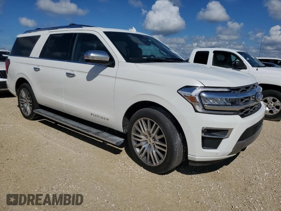2023 Ford Expedition Max Platinum with VIN 1FMJK1M81PEA62357, listed as a Copart auction lot 73889994 with Not provided miles and Non repairable. Bid and sale history available at DreamBid. Image 4.