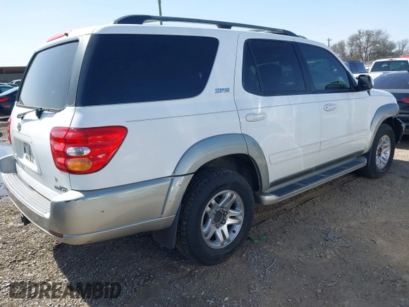 2003 Toyota Sequoia SR5 with VIN 5TDZT34A83S197195, listed as a IAAI auction lot 41711445 with 177,102 mi miles. Bid and sale history available at carsss.com. Image 4.