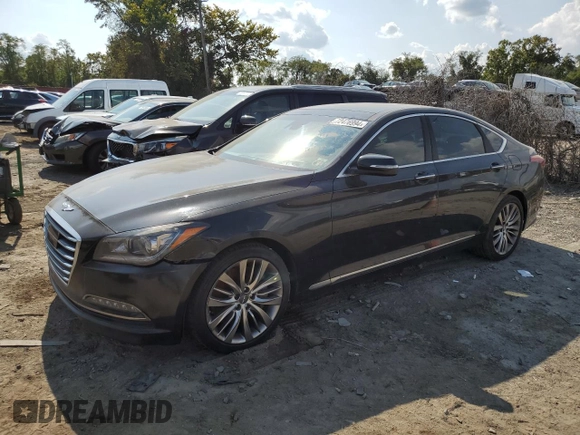 2017 Genesis G80 Ultimate with VIN KMHGN4JFXHU199715, listed as a Copart auction lot 72476994 with 133,454 mi miles and Clean Title. Bid and sale history available at DreamBid. Image 1.