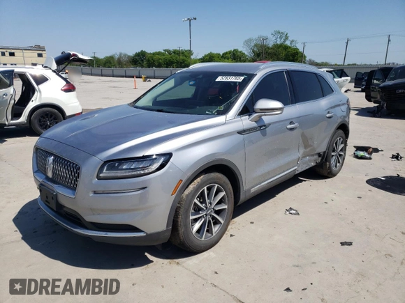 2021 Lincoln Nautilus Standard with VIN 2LMPJ6J98MBL10526, listed as a Copart auction lot 52831765 with Not provided miles and Salvage title. Bid and sale history available at DreamBid. Image 1.