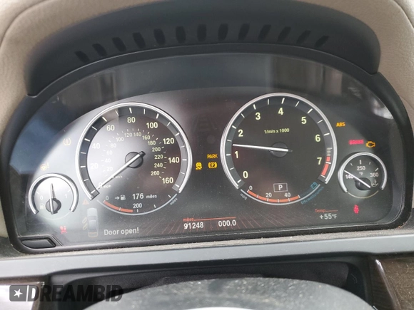2010 BMW 7 Series 750Li xDrive with VIN WBAKC8C53AC431161, listed as a Copart auction lot 52599225 with 91,249 mi miles and Clean Title. Bid and sale history available at DreamBid. Image 9.