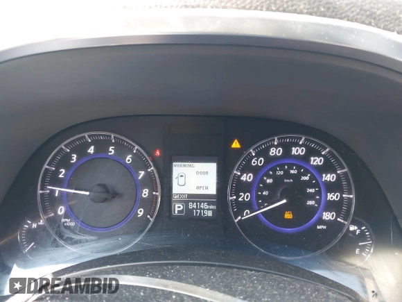 2017 Infiniti QX70 with VIN JN8CS1MW0HM411905, listed as a IAAI auction lot 42136954 with 84,146 mi miles. Bid and sale history available at carsss.com. Image 7.