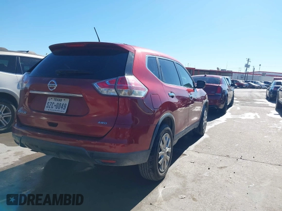 2015 Nissan Rogue SV with VIN KNMAT2MV9FP552979, listed as a IAAI auction lot 41412809 with 235,127 mi miles. Bid and sale history available at carsss.com. Image 4.