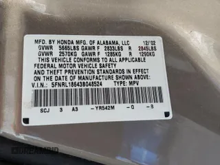 2003 Honda Odyssey EX z VIN 5FNRL18643B048524, wystawiony jako Copart lot #51247395 z przebiegiem 153 157 mil mil oraz Czysty tytuł • Clean title. Historia ofert i sprzedaży dostępna na DreamBid. Obrazek 12.