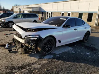 2022 Genesis G70 Launch Edition with VIN KMTG14TE8NU082197, listed as a Copart auction lot 41468635 with 34,844 mi miles and Salvage Title. Bid and sale history available at DreamBid. Image 1.