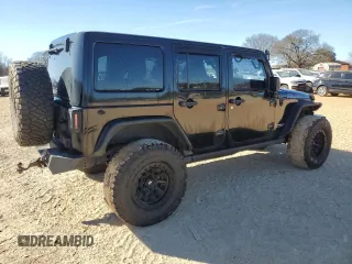 2014 Jeep Wrangler Unlimited Rubicon X with VIN 1C4HJWFG8EL119654, listed as a Copart auction lot 46699055 with 148,412 mi miles and Salvage title. Bid and sale history available at DreamBid. Image 3.
