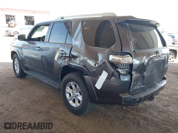 2018 Toyota 4Runner SR5 with VIN JTEBU5JR0J5516950, listed as a IAAI auction lot 42666217 with 75,729 mi miles and . Bid and sale history available at DreamBid. Image 3.