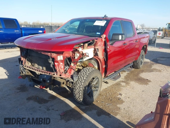 2021 Chevrolet Silverado 1500 LT Trail Boss with VIN 3GCPYFEL0MG154044, listed as a IAAI auction lot 41842781 with 102,505 mi miles and . Bid and sale history available at DreamBid. Image 17.