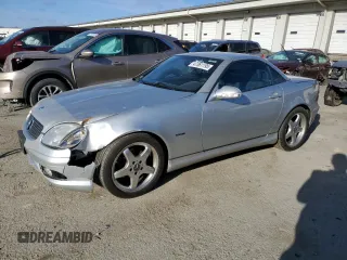 2004 Mercedes-Benz SLK-Class with VIN WDBKK65F04F307947, listed as a Copart auction lot 47361195 with 115,809 mi miles and Salvage Title. Bid and sale history available at carsss.com. Image 1.