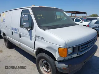 2004 Ford Econoline Cargo with VIN 1FTNE24W94HA42417, listed as a IAAI auction lot 42737229 with 341,611 mi miles and . Bid and sale history available at DreamBid. Image 1.