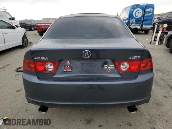 2004 Acura TSX w/Navigation with VIN JH4CL96994C019356, listed as a Copart auction lot 43169425 with 161,442 mi miles and Salvage Title. Bid and sale history available at carsss.com. Image 6.