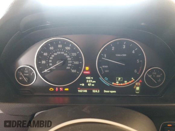 2014 BMW 3 Series 328d xDrive with VIN WBA3D5C56EKX97756, listed as a Copart auction lot 48629225 with 163,146 mi miles and Clean Title. Bid and sale history available at carsss.com. Image 9.