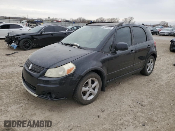 2007 Suzuki SX4 with VIN JS2YB413075100843, listed as a Copart auction lot 48932125 with 209,663 mi miles and Salvage Title. Bid and sale history available at carsss.com. Image 1.