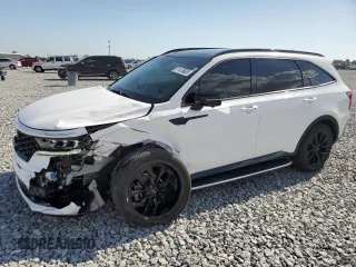 2022 Kia Sorento SX Prestige with VIN 5XYRK4LF0NG102098, listed as a Copart auction lot 51476635 with 32,574 mi miles and Salvage title. Bid and sale history available at DreamBid. Image 1.