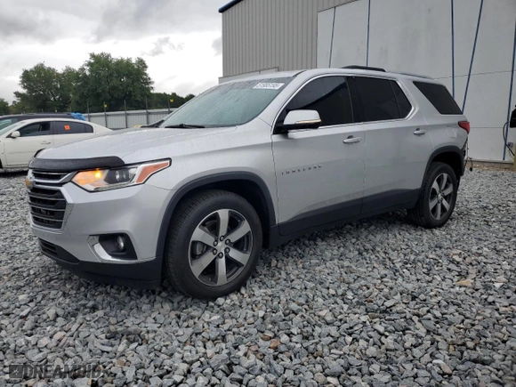 2018 Chevrolet Traverse LT Leather with VIN 1GNERHKW2JJ144180, listed as a Copart auction lot 51985195 with 93,371 mi miles and Salvage Title. Bid and sale history available at carsss.com. Image 1.