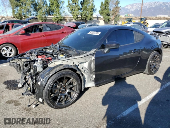 2017 Toyota 86 with VIN JF1ZNAA13H9706267, listed as a Copart auction lot 87099494 with 91,137 mi miles and Salvage Title. Bid and sale history available at carsss.com. Image 1.