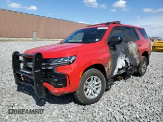2023 Chevrolet Tahoe Commercial with VIN 1GNSKLED6PR267673, listed as a Copart auction lot 51773515 with 18,814 mi miles and Salvage title. Bid and sale history available at DreamBid. Image 1.