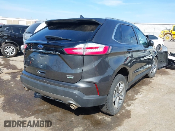 2019 Ford Edge SEL with VIN 2FMPK3J95KBB75834, listed as a IAAI auction lot 41884019 with 82,298 mi miles. Bid and sale history available at carsss.com. Image 4.