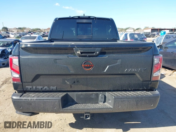 2024 Nissan Titan Pro-4X with VIN 1N6AA1ED9RN113154, listed as a IAAI auction lot 41352672 with 11,753 mi miles and . Bid and sale history available at DreamBid. Image 17.