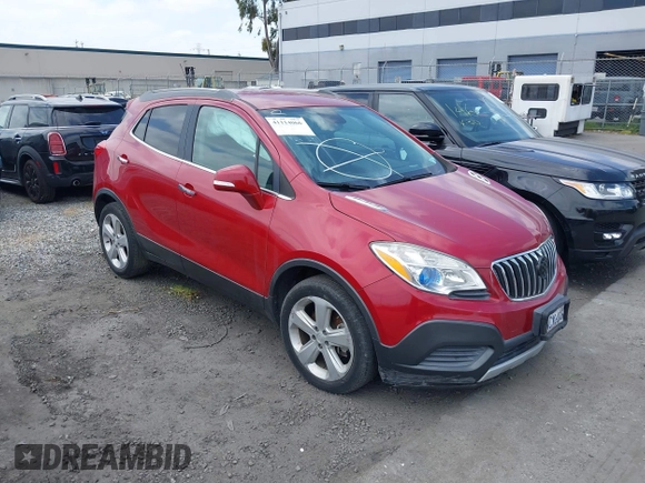 2015 Buick Encore with VIN KL4CJASB4FB265221, listed as a IAAI auction lot 41114066 with 55,759 mi miles. Bid and sale history available at carsss.com. Image 1.
