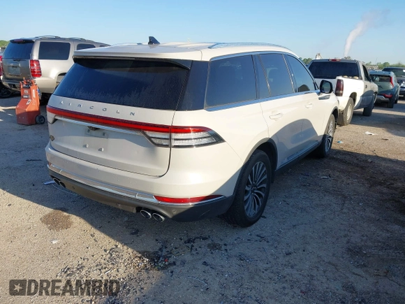 2021 Lincoln Aviator Reserve with VIN 5LM5J7XC5MGL02577, listed as a IAAI auction lot 41944356 with 68,941 mi miles and . Bid and sale history available at DreamBid. Image 4.