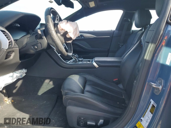 2020 BMW 8 Series M850i with VIN WBAGV8C03LCD56181, listed as a Copart auction lot 44647445 with 0 mi miles and Salvage Title. Bid and sale history available at carsss.com. Image 7.