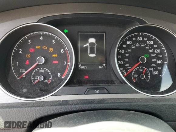 2015 Volkswagen Golf TSI S с VIN 3VW217AU0FM013804, выставлен на аукционе Copart как лот 53362275 с пробегом 59 025 миль миль и Списание • Salvage title. История ставок и продаж доступна на DreamBid. Изображение 9.