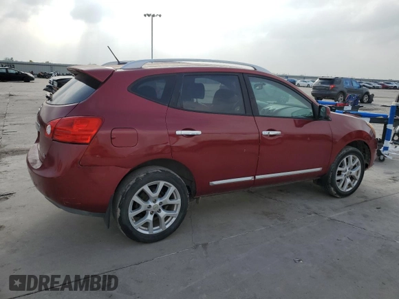 2013 Nissan Rogue S with VIN JN8AS5MT3DW008892, listed as a Copart auction lot 51486825 with 128,819 mi miles and Salvage Title. Bid and sale history available at carsss.com. Image 3.