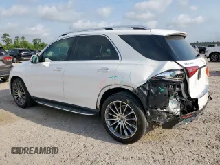 2022 Mercedes-Benz GLE 350 with VIN 4JGFB4JB2NA614931, listed as a Copart auction lot 57523185 with 51,340 mi miles and Salvage title. Bid and sale history available at DreamBid. Image 2.